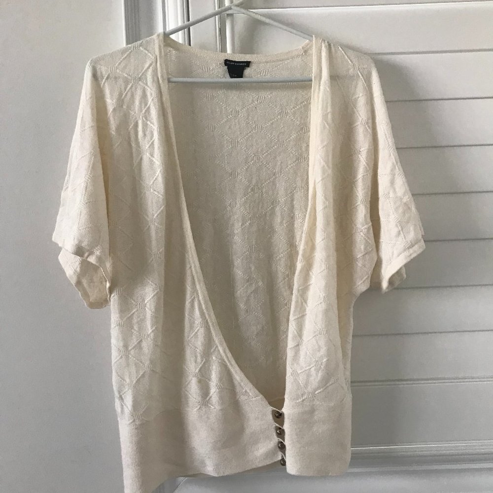 3 for $25 ❤️ - Club Monaco White Open Cardigan